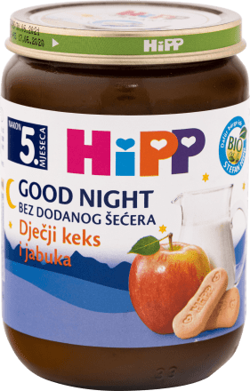 Hipp Bio Good Night Mlijecna Kasica Keks I Jabuka 5 Mj 190 G Dm Hr