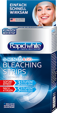 Rapid White Bleaching Strips 14 St Dauerhaft Gunstig Online Kaufen Dm De
