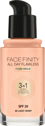 Max Factor Make Up Face Finity All Day Flawless 3in1 Foundation Light Ivory 40 30 Ml Dauerhaft Gunstig Online Kaufen Dm De