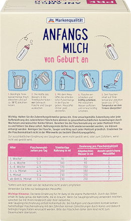 Dmbio Anfangsmilch Pre Bio Von Geburt An 600 G Dauerhaft Gunstig Online Kaufen Dm De