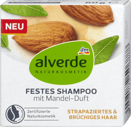 Alverde Naturkosmetik Festes Shampoo Mandel 60 G Dm At