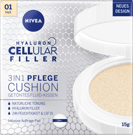 Nivea Fluid Getont 3in1 Cushion Hyaluron Cellular Filler Hell 15 G Dauerhaft Gunstig Online Kaufen Dm De