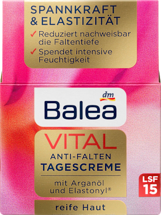 Balea escreme Vital Anti Falten Lsf 15 50 Ml Dauerhaft Gunstig Online Kaufen Dm De