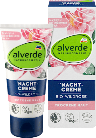 Alverde Naturkosmetik Nachtcreme Bio Wildrose 50 Ml Dauerhaft Gunstig Online Kaufen Dm De