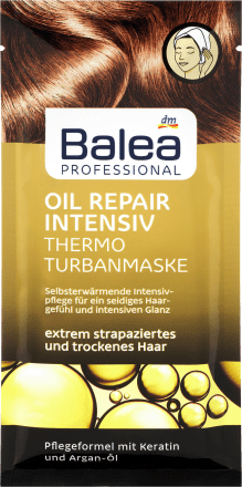 Balea Professional Tuchmaske Turban Oil Repair Intensiv 35 Ml Dauerhaft Gunstig Online Kaufen Dm De