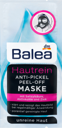 Balea Maske Hautrein Peel Off 16 Ml Dauerhaft Gunstig Online Kaufen Dm De