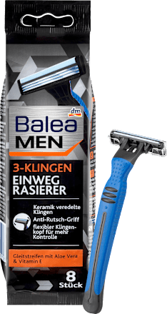 Balea Men Einwegrasierer 3 Klingen 8 St Dauerhaft Gunstig Online Kaufen Dm De