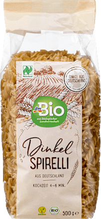 Dmbio Nudeln Spirelli Aus Dinkel Naturland 500 G Dauerhaft Gunstig Online Kaufen Dm De