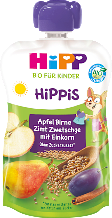 Hipp Quetschbeutel Apfel Birne Zimt Zwetschge Mit Einkorn Kathie Katze Ab 1 Jahr 100 G Dauerhaft Gunstig Online Kaufen Dm De