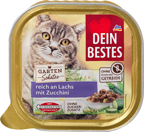 gartenschatze nassfutter fur katzen mit lachs zucchini 100 g