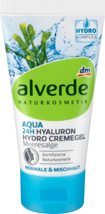 Alverde Naturkosmetik escreme Aqua 24h Hyaluron Hydro Cremegel Meeresalge 50 Ml Dauerhaft Gunstig Online Kaufen Dm De