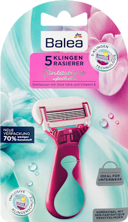 Balea Rasierer Fantastique Pocket 1 St Dauerhaft Gunstig Online Kaufen Dm De