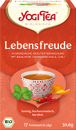 ayurvedische krauterteemischung lebensfreude mit basilikum orangenschale chili 30 6 g