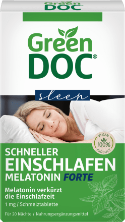 Green Doc Schneller Einschlafen Schmelztabletten 2 8 G Dauerhaft Gunstig Online Kaufen Dm De