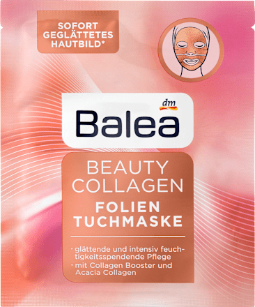 Balea Beauty Collagen Folien Tuchmaske Mit Collagen Booster 1 St Dauerhaft Gunstig Online Kaufen Dm De