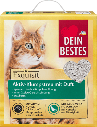 Dein Bestes Aktiv Klumpstreu Mit Duft Fur Katzen Exquisit Aloe Vera 6 L Dauerhaft Gunstig Online Kaufen Dm De