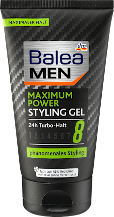 Balea Men Styling Gel Maximum Power 150 Ml Dauerhaft Gunstig Online Kaufen Dm De