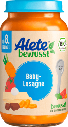 Alete Bewusst Menu Baby Lasagne Ab Dem 8 Monat 220 G Dauerhaft Gunstig Online Kaufen Dm De