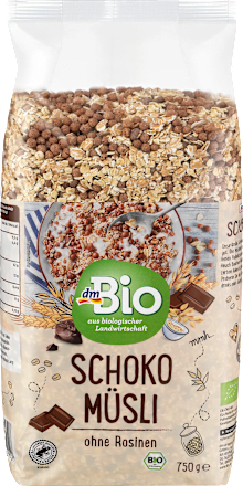 dmbio musli schokolade ohne rosinen 750 g dauerhaft gunstig online kaufen dm de