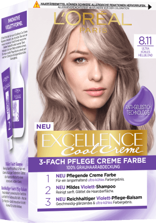 Excellence Haarfarbe Cool Creme Hellblond 8 11 1 St Dauerhaft Gunstig Online Kaufen Dm De