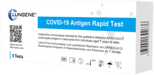 Clungene Corona Schnelltest Selbsttest Covid 19 Antigen Rapid Test 5 St Dauerhaft Gunstig Online Kaufen Dm De