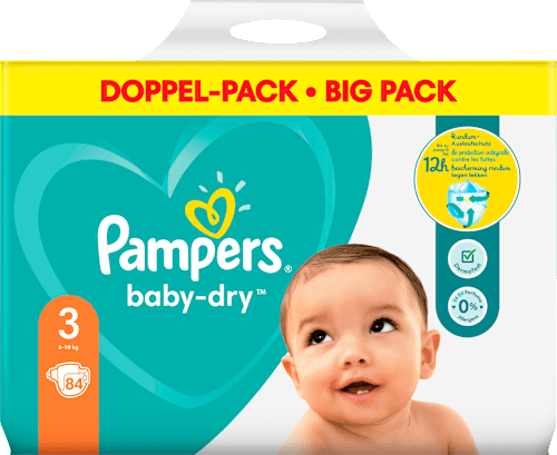 pampers windeln baby dry grosse 3 midi 6 10kg doppelpack 84 st dauerhaft gunstig online kaufen dm de