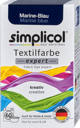Simplicol Textilfarbe expert Marine-Blau, 150 g | dm.at