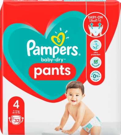 pampers pants baby dry grosse 4 maxi 9 15kg einzelpack 32 st dauerhaft gunstig online kaufen dm de