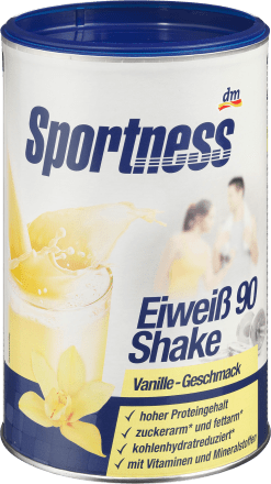 Sportness Eiweiss Shake Pulver 90 Vanille Geschmack 350 G Dauerhaft Gunstig Online Kaufen Dm De