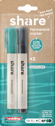 Share Permanent Marker 2er Set By Edding 1 St Dauerhaft Gunstig Online Kaufen Dm De