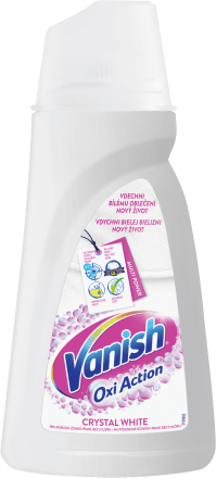 Vanish Odstranovac Skvrn Tekuty Oxi Action Na Bile Pradlo 1 L Dm Cz