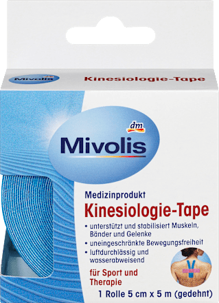 Mivolis Kinesiologie Tape 1 Rolle 5 M Dauerhaft Gunstig Online Kaufen Dm De 