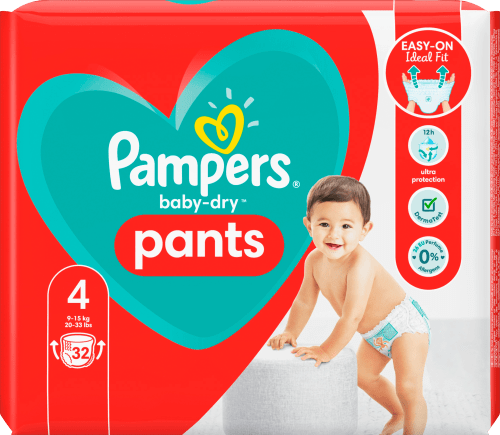 grot sensatie Ideaal Pampers Pants Baby Dry, Größe 4 Maxi, 9-15kg, Einzelpack, 32 St dauerhaft  günstig online kaufen | dm.de