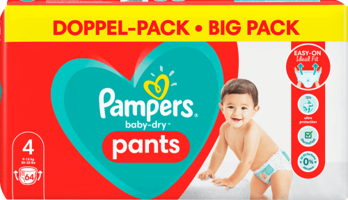 Onderstrepen restaurant Geweldige eik Pampers Pants Baby Dry, Größe 4 Maxi, 9-15kg, Doppelpack, 64 St dauerhaft  günstig online kaufen | dm.de