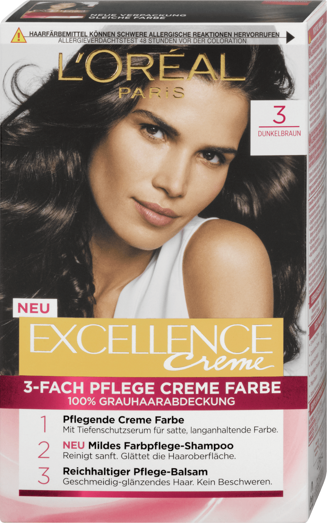 Creme 3 Fach Pflege Creme Farbe Nr 3 Dunkelbraun