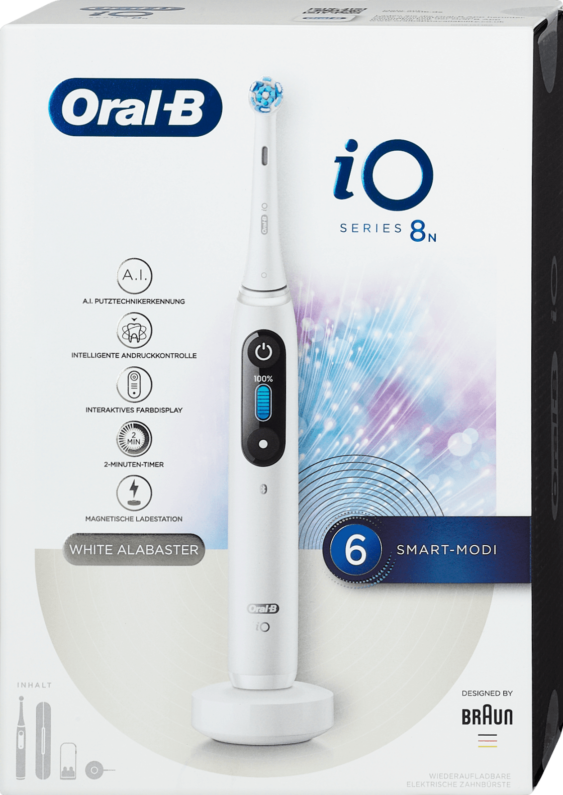 Oral B Io Series 8n Elektrische Zahnburste White Alabaster 1 St Dm At
