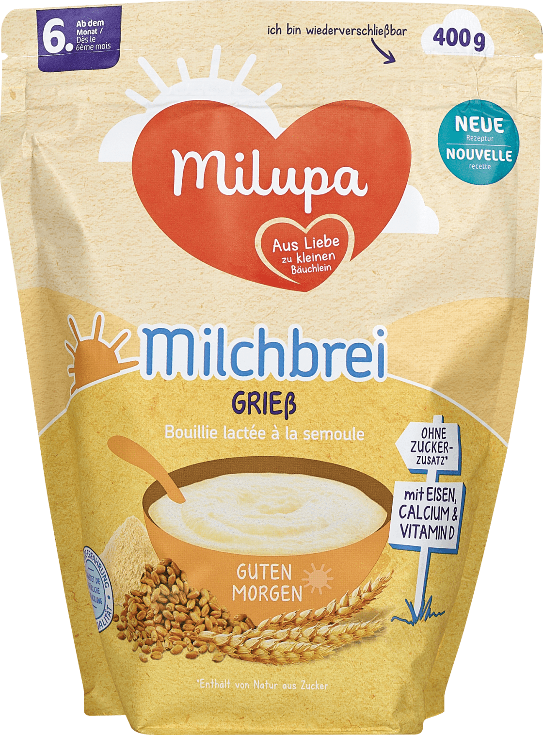 Milupa Milchbrei Griess 400 G Dm At