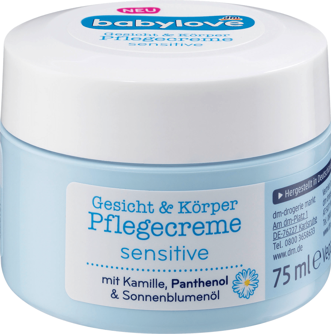 Babylove Pflegecreme Sensitive 75 Ml Dauerhaft Gunstig Online Kaufen Dm De