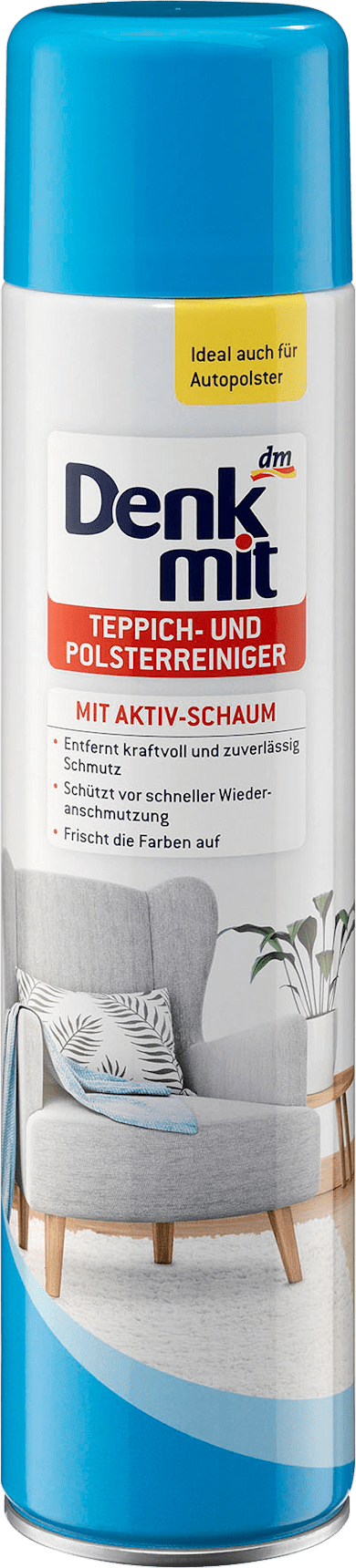 Denkmit Teppich Und Polsterreiniger Mit Aktivschaum 600 Ml Dauerhaft Gunstig Online Kaufen Dm De