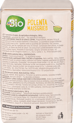 dmBio Polenta, Maisgrieß, 500 g dauerhaft günstig online kaufen | dm.de