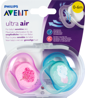 Avent Ultra Air Schnuller 0 6 Monate Rosa Blau 2 St Dm At