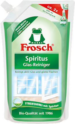 Frosch Glasreiniger Spiritus Nachfullpack 950 Ml Dauerhaft Gunstig Online Kaufen Dm De