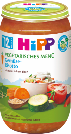 Hipp Vegetarisches Menu Gemuse Risotto 250 G Dm At