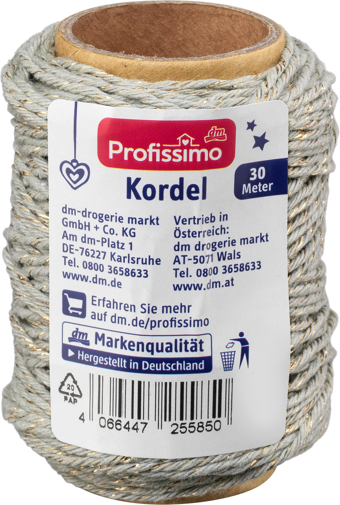 Kordel mint/gold