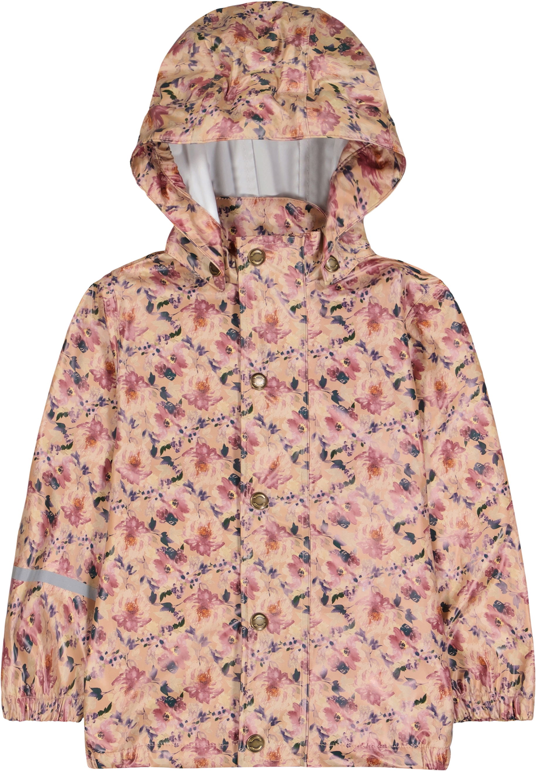 Regenjacke mit Blumen-Muster, rosa, Gr. 98/104