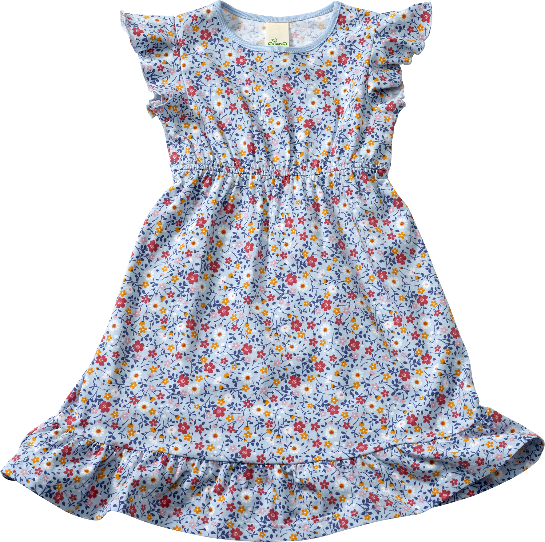 Kleid Pro Climate mit Blumen-Muster, hellblau, Gr. 104