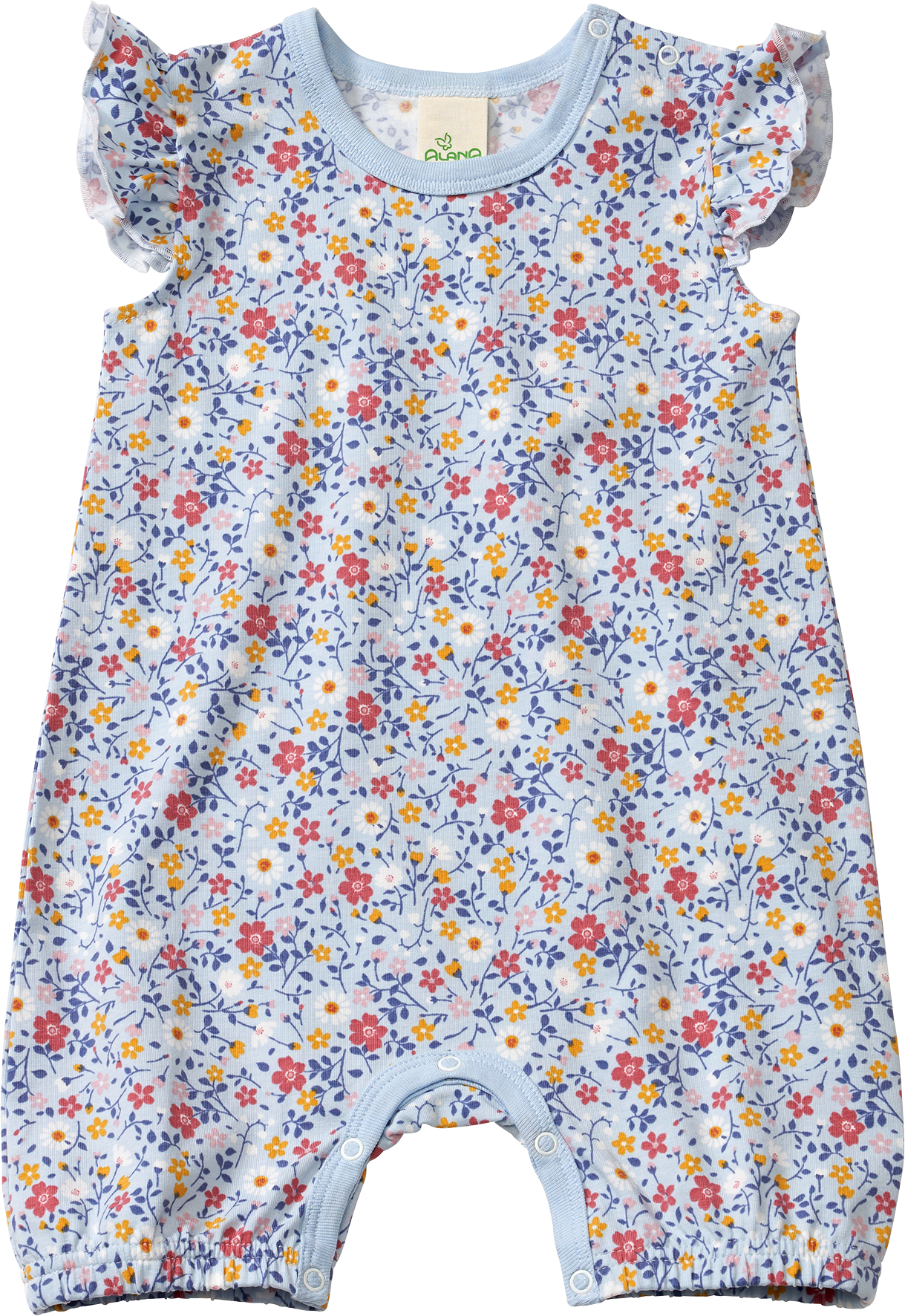 Schlafanzug Pro Climate mit Blumen-Muster, blau, Gr. 62/68