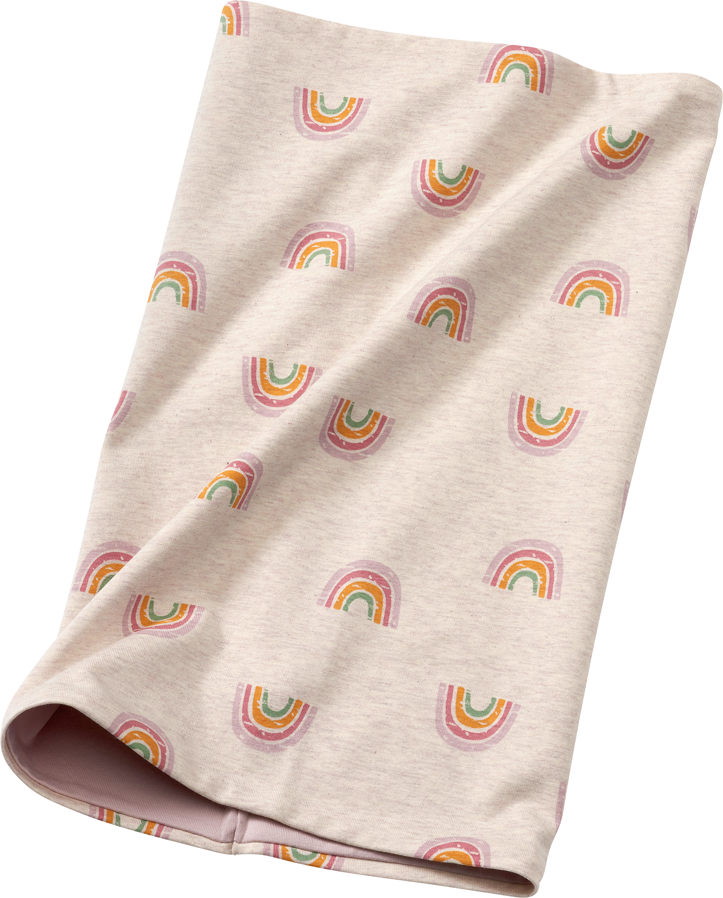 Loop Schal mit Regenbogen-Muster, beige