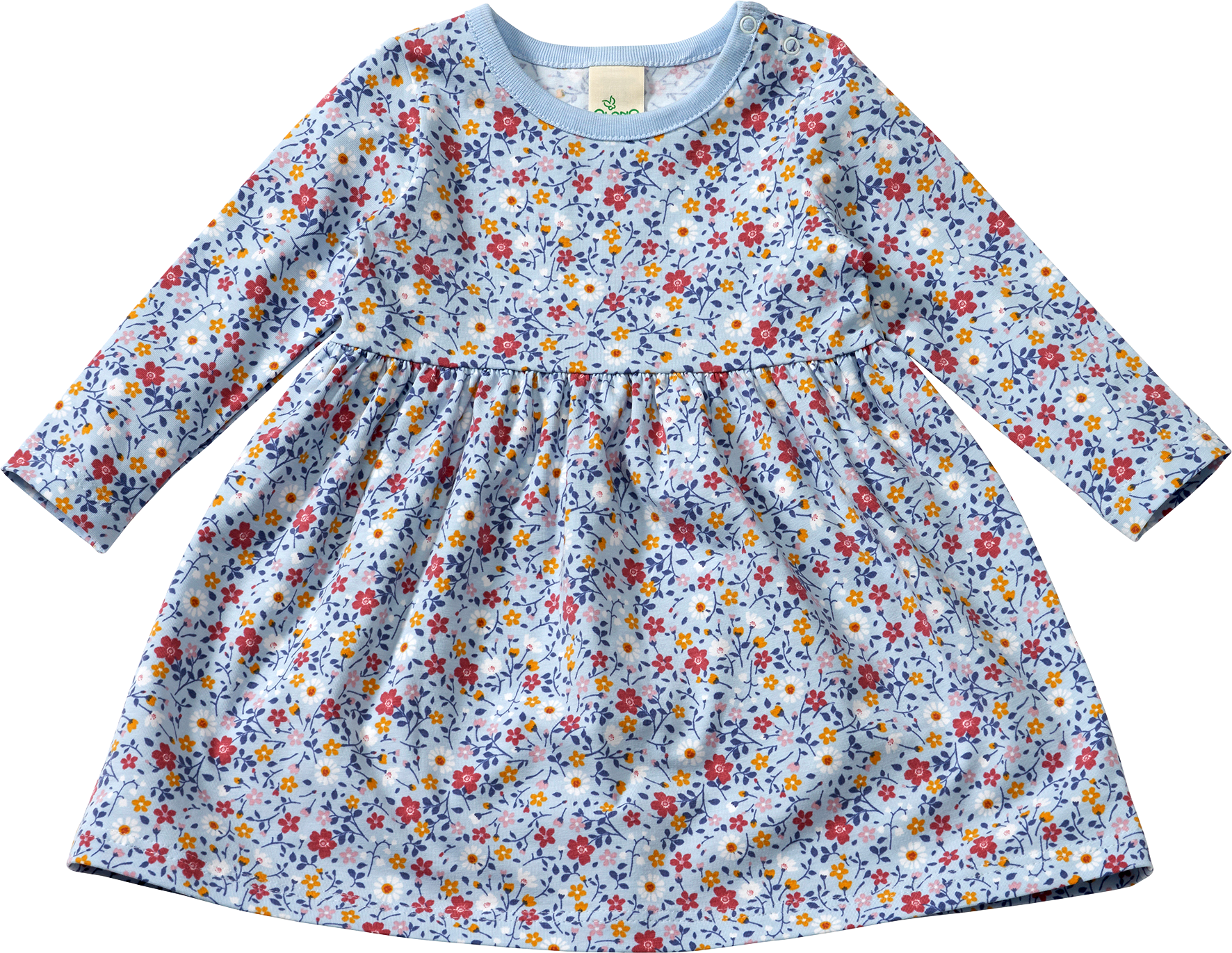 Kleid Pro Climate mit Blumen-Muster, blau, Gr. 80