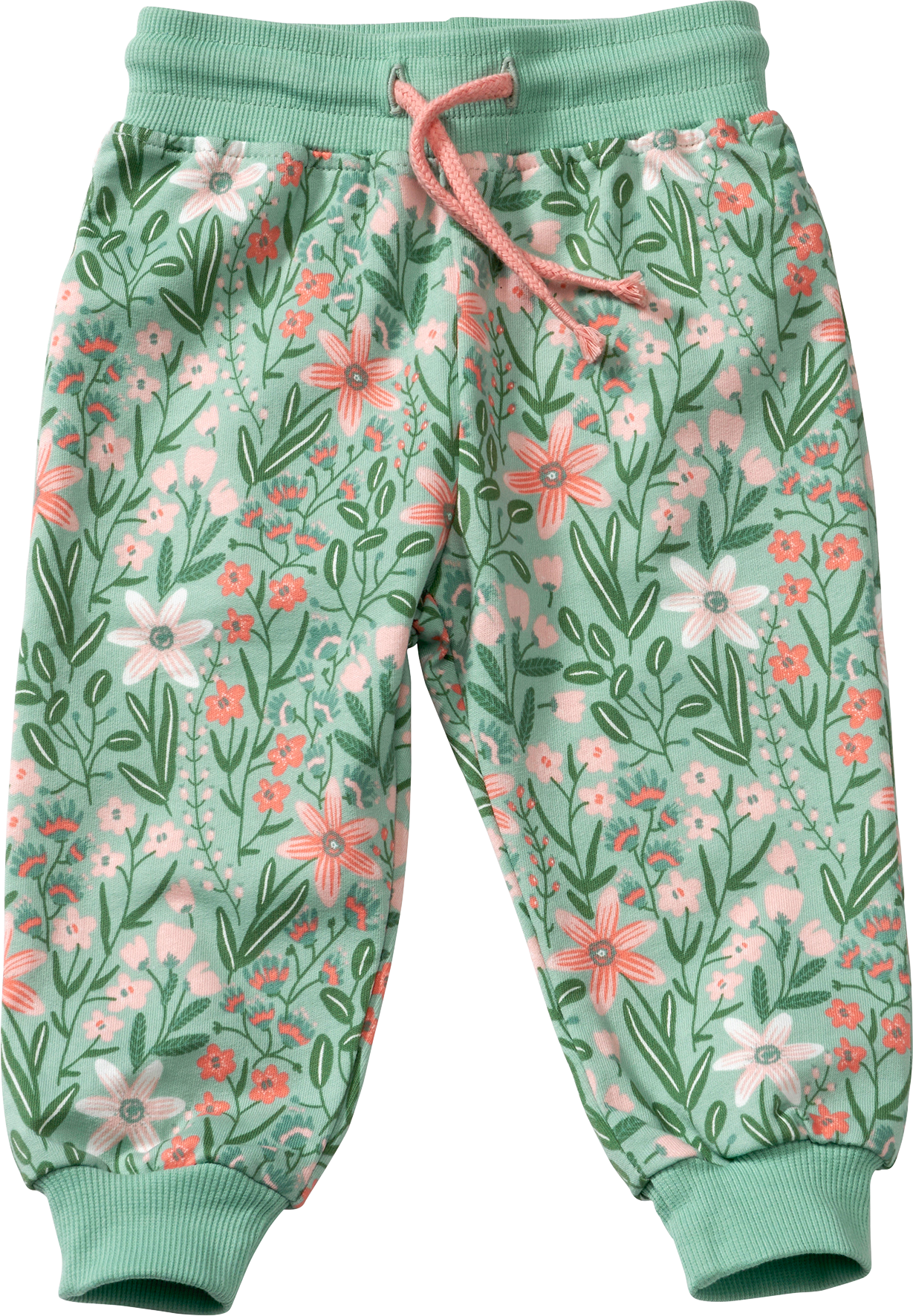 Jogginghose Pro Climate mit Blumen-Muster, grün, Gr. 92